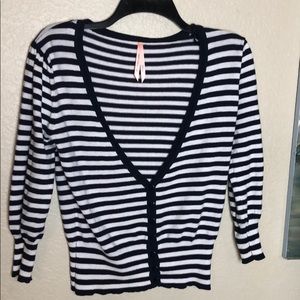 Striped Cardigan Sweater